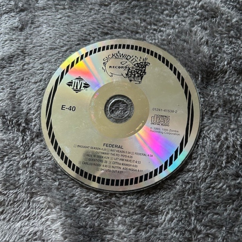 E-40 Federal Loose CD 1993 Sick Wid It Jive Rare‎ Bay Area Rap Hip Hop